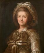 ATTRIBUÉ À ALEXEÏ ANTROPOV (Saint-Petersbourg, 1716-1795) Portrait de la comtesse...