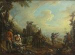 Attribué à Jan Antoon Garemyn (1712-1799)
Les vendanges

Toile transposée sur toile.

Haut....