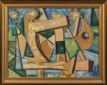 Louis Latapie (Français, 1891-1972)Nu cubiste, 1960Toile signée en bas à...