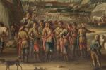 Italie du Nord vers 1660
Scène de campement militaire

Toile.

Haut. 103 Larg....