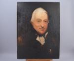 Ecole anglaise du XIXe siècle
Portrait de l'amiral John Jervis 

Toile....