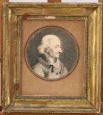 Attribué à Nicolas Le Roy (XVIII-XIXe siècle) 
Portrait d'homme de...