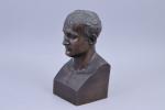 D'après Antonio Canova (1757-1822)
Buste de Napoléon Ier 

Bronze. 
Cachet de...