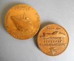 Compagnie générale Transatlantique
Deux médailles en bronze

-  La première du...