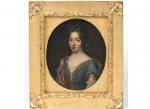 École française vers 1690 
Portrait présumé de madame de Murat-Sistrières...