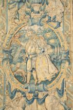 Audenarde, fin XVIe siècle 
Tapisserie 

laine et soie de la...