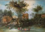 Jan Brueghel l’Ancien, dit Brueghel de velours (Flamand, 1568-1625) 
et...