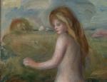 Pierre-Auguste Renoir (Français, 1841-1919) 
Baigneuse, 1882 

Toile. 
Signée en bas...
