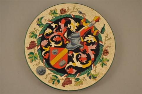 ASSIETTE plate décorée 1 FILET OR 27cm HELENE en Porcelaine