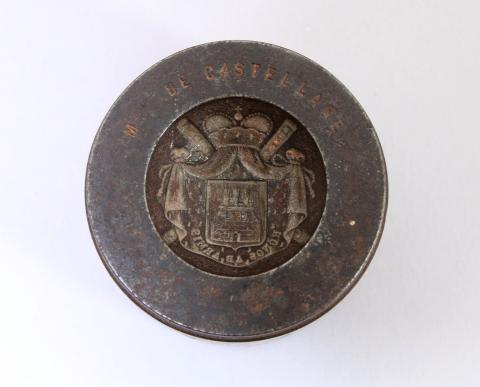 lot 6 boutons vintage noir coeur inclusion paillette argenté  1,8 cm ref 1606