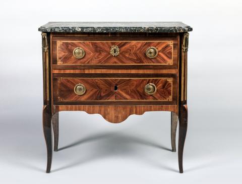 3 entrées serrure laiton décoré meuble commode style Louis XIV 7,4 x 4,5 cm 