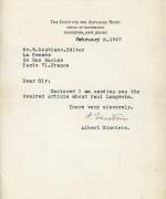 ALBERT EINSTEIN (1879-1955), PHYSIQUE ET PRIX NOBEL DE PHYSIQUELot de...