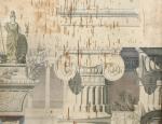 A. GUÉRIN, XIXe Recherches architecturales, 1880Gouache et crayon, signée A....