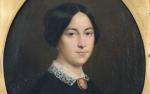 FRANÇOIS BERNARD (1812-c. 1875) 
Portrait de jeune femme au camée,...