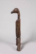 Wang Keping (Chinois, né en 1949)Échassier, 1992Bois sculpté, chêne, signé.Haut....