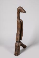 Wang Keping (Chinois, né en 1949)Échassier, 1992Bois sculpté, chêne, signé.Haut....