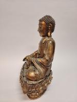 CHINE - Époque MING (1368-1644)
Importante statuette du bouddha Sakyamuni, dit...