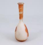 Émile GALLÉ (Nancy, 1846-1904)Vase solifloreen verre multicolore, gravé à l'acide....