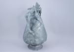 Jules JOUANT (1863-1921)
Vase à la naïade pêchant

en étain modelé en...
