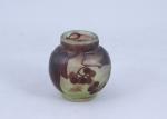 Émile GALLÉ (Nancy, 1846-1904)
Vase gourde.
en verre multicouche, gravé à l'acide....