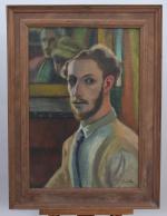 ANDRÉ UTTER (1886-1948) Double portrait d'hommeToile, signée en bas à...