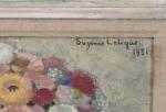 SUZANNE LALIQUE (1899-1989) Composition aux illets, 1931Toile, signée en haut...