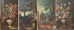 GUSTAVO COCHET (1894-1979) Quatre toiles signées, datées et situées "Ambassade...