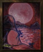 MEYER LAZAR (1923-1995) Paysage rouge, 1967Huile sur toile, signée et...
