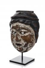 Japon, début de l'époque Édo (1603-1868)Masque gyodo en bois sculpté...