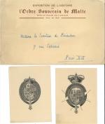 [Ordre de Malte] COMTE MICHEL DE PIERREDON (1883-1955), BAILLI ET...