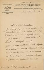 [Sciences - littérature]
EDMOND PERRIER (1844-1921), ZOOLOGISTE ET DIRECTEUR DU MUSÉUM...
