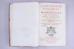 MONTFAUCON. L'antiquité expliquée et représentée en figures.Paris, libraires associés. 1719-172415...