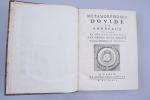 BENSERADE, Isaac de (1613-1691). Les Métamorphoses d'Ovide en rondeaux, imprimez...