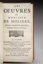 MOLIERE, Jean Baptiste Poquelin, dit (1622-1673).  Les Oeuvres de...