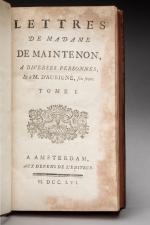 MAINTENON, Françoise d'Aubigné, Marquise de. Lettres de Madame de Maintenon...