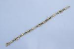 Boucheron Bracelet articulé en corde alternée de motifs godronnés et...