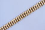 Bracelet à mailles américaines en or jaune 750 millièmes.Long.16,4 cm.Poids...