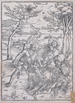 Albrecht Dürer (1471-1528)Hercules et CacusGravure sur bois en tirage tardif,...
