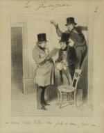 D'après Honoré Daumier (1808-1879) 
"Les gens de justice"

Cinq estampes.

Haut. 24...