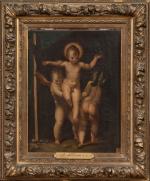 École italienne vers 1600, suiveur du Parmesan (503-1540)L'Enfant Jésus porté...