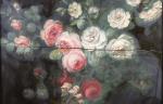 École française vers 1800
Bouquet de roses

Panneau de noyer (partie d'une...