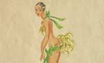 Paul Colin (Nancy, 1892-1985, Nogent-sur-Marne) Joséphine Baker en robe BananesCrayon...