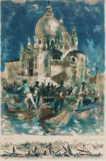 Lucien Joseph Fontanarosa (Français, 1912-1975) Venise Lithographie.Signée et justifiée "138/190"...