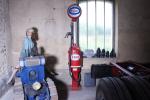 Esso Ancienne pompe à essence à bouteilles à niveau visible,...