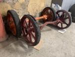 Deux essieux, roues à bandesProvenance : Musée du poids lourd,...