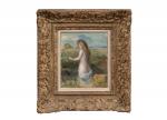 Pierre-Auguste Renoir (Français, 1841-1919) 
Baigneuse, 1882 

Toile. 
Signée en bas...