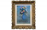 Odilon Redon (Français, 1840-1916) 
Bouquet de fleurs avec un tournesol

Pastel.
Signé...