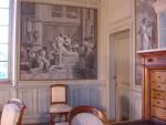 PSYCHÉPapier peint panoramique, XIXème siècle.Longueur totale des 17 lés présentés:...