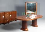 Jules LELEU (1883-1961)Important mobilier de salle à manger en palissandre...