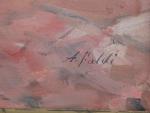 FALDI Arturo (1856-1911).In attesa (n°8), L'attente (n°8).Huile sur toile signée...